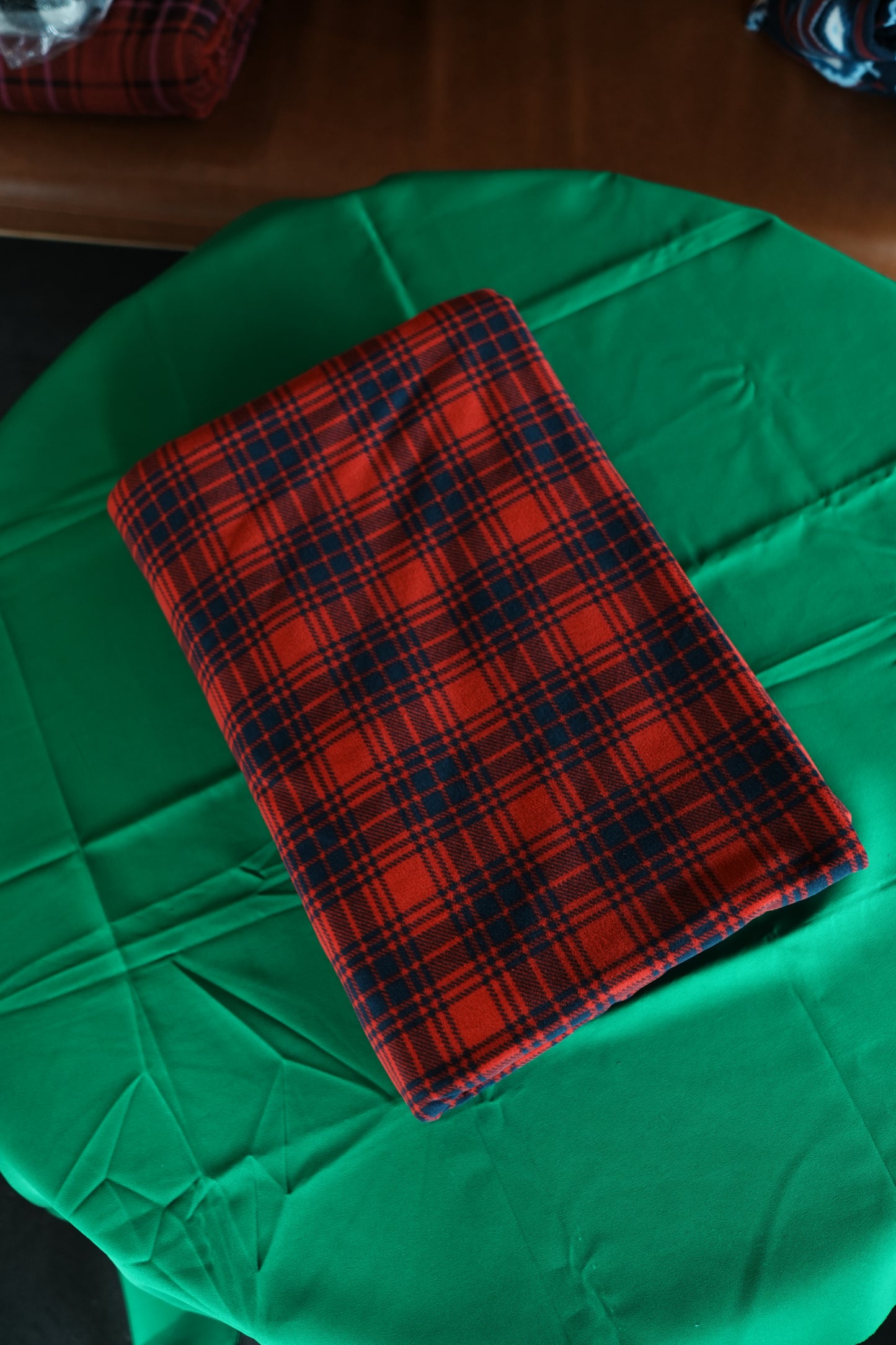 Charcoal red stripes