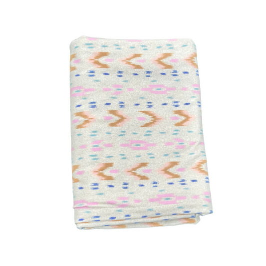 M-shaped leather brocade